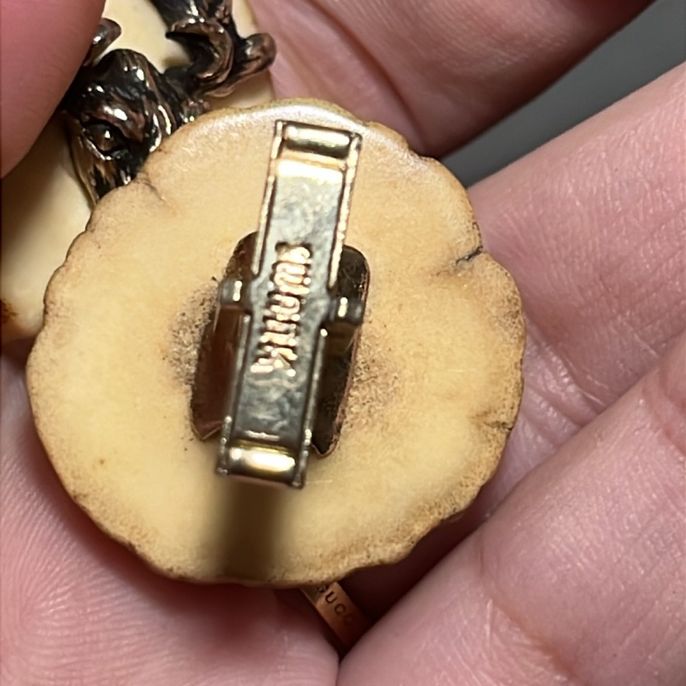 Antler Design cufflinks stag - Picture 3 of 5
